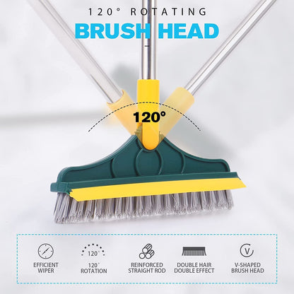 Keep your home spotless with this 2-in-1 floor cleaning brush.