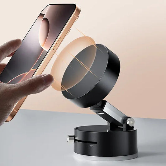 360° Magnetic Phone Holder – Strong Magnetic Suction Mount for Car, Desk &amp; Tabletop Use