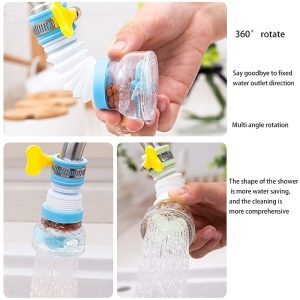Kitchen Shower Splash Fan Faucet With Clip Water-saving Filter tap nozzle extended Each -